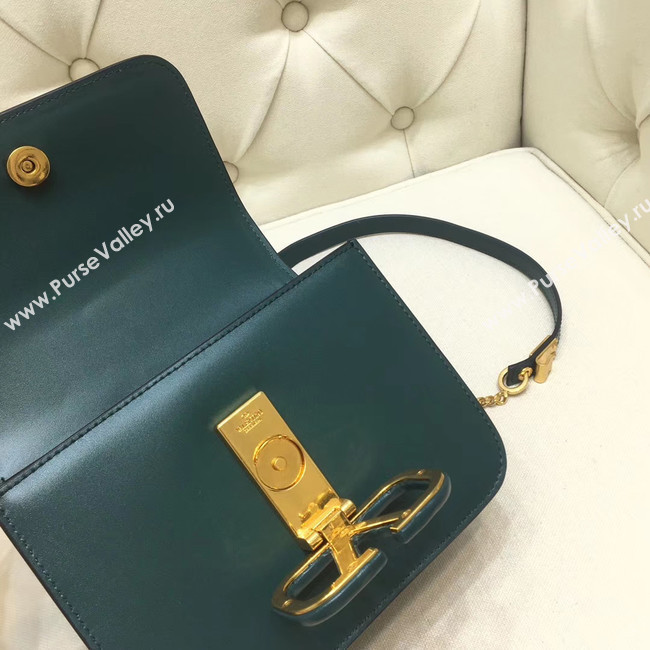 VALENTINO VLOCK Origianl leather shoulder bag 0906 green