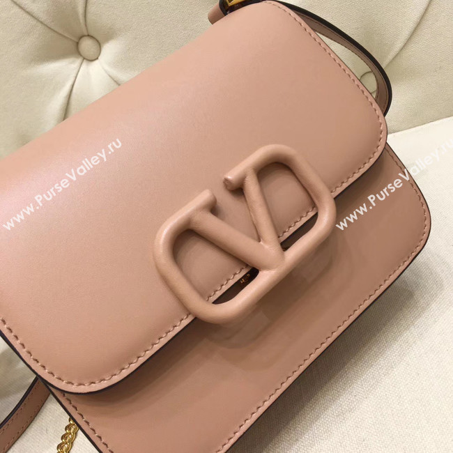 VALENTINO VLOCK Origianl leather shoulder bag 0906 light pink