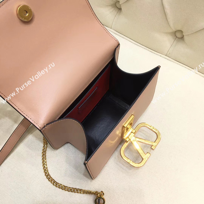 VALENTINO VLOCK Origianl leather shoulder bag 0906 light pink
