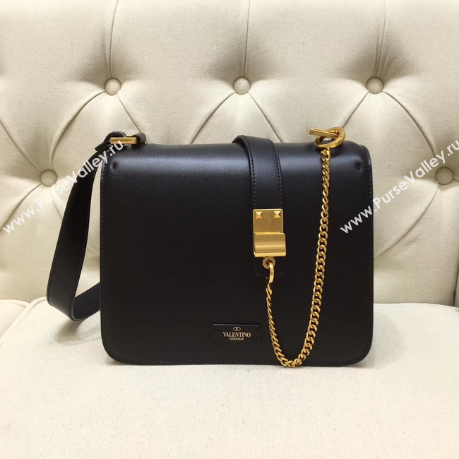 VALENTINO VLOCK Origianl leather shoulder bag 0908 black