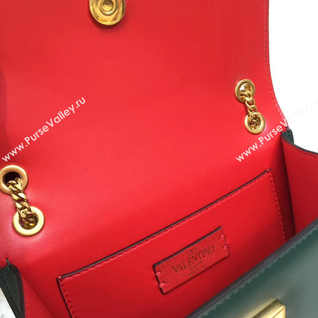 VALENTINO VLOCK Origianl leather shoulder bag 2222 green