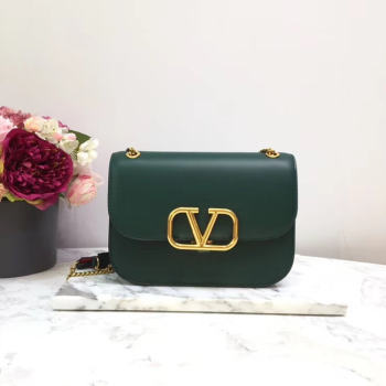 VALENTINO VLOCK Origianl leather shoulder bag 2222 green