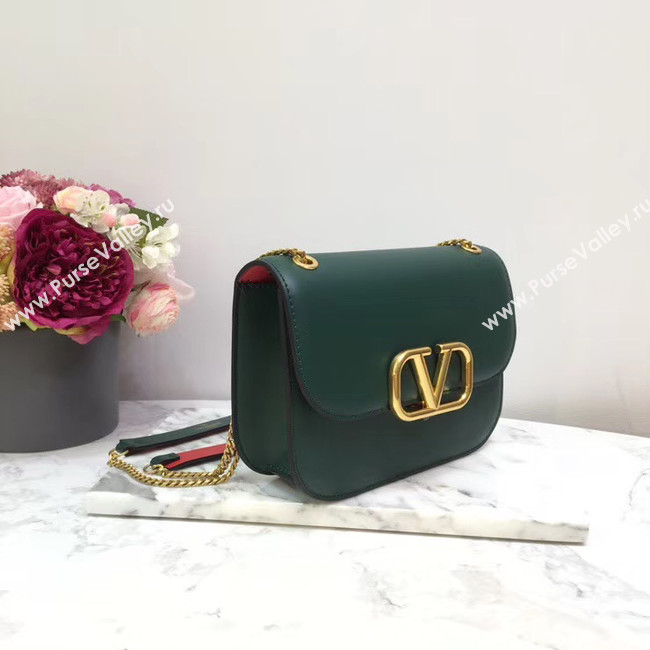 VALENTINO VLOCK Origianl leather shoulder bag 2222 green