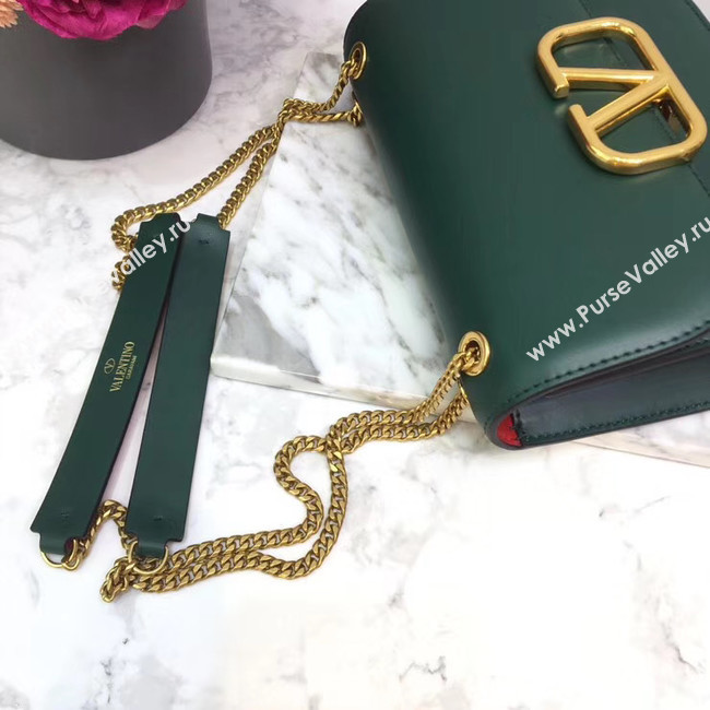 VALENTINO VLOCK Origianl leather shoulder bag 2222 green