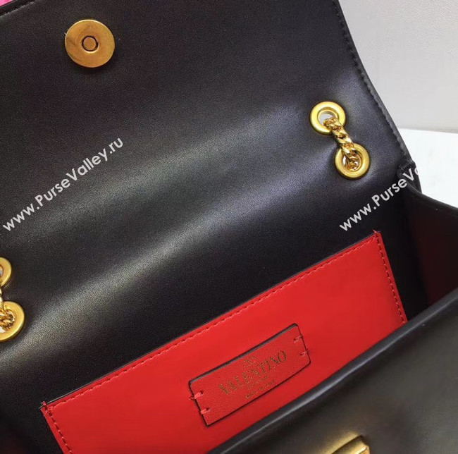 VALENTINO VLOCK Origianl leather shoulder bag 2424 black