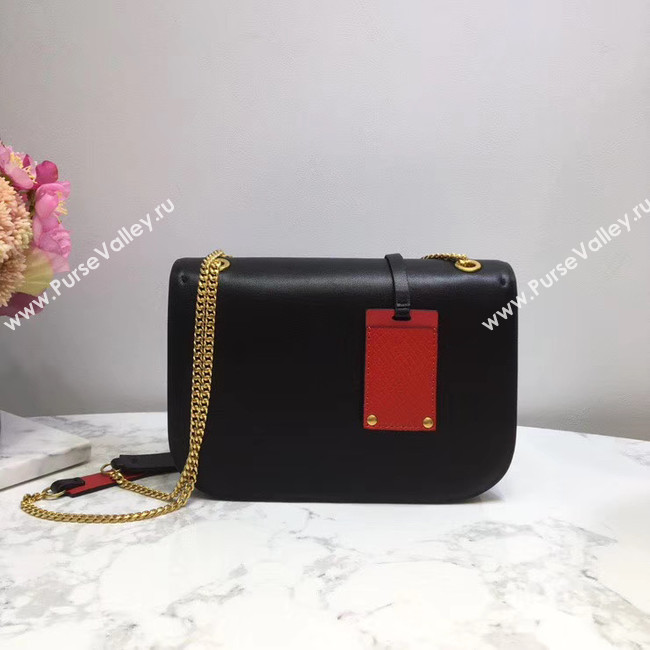 VALENTINO VLOCK Origianl leather shoulder bag 2424 black